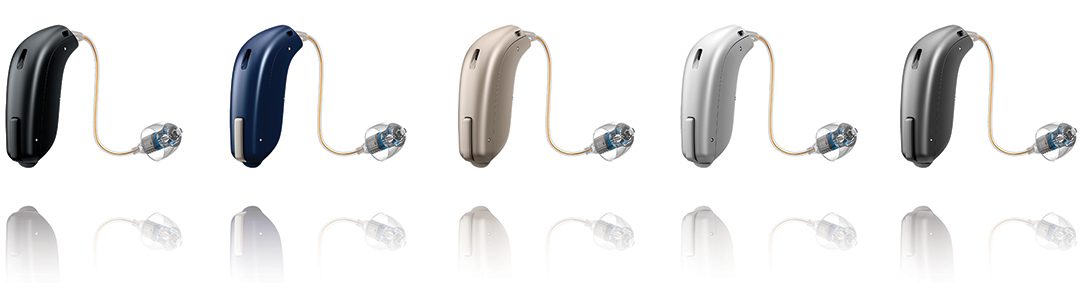 Row of Hearing Aids